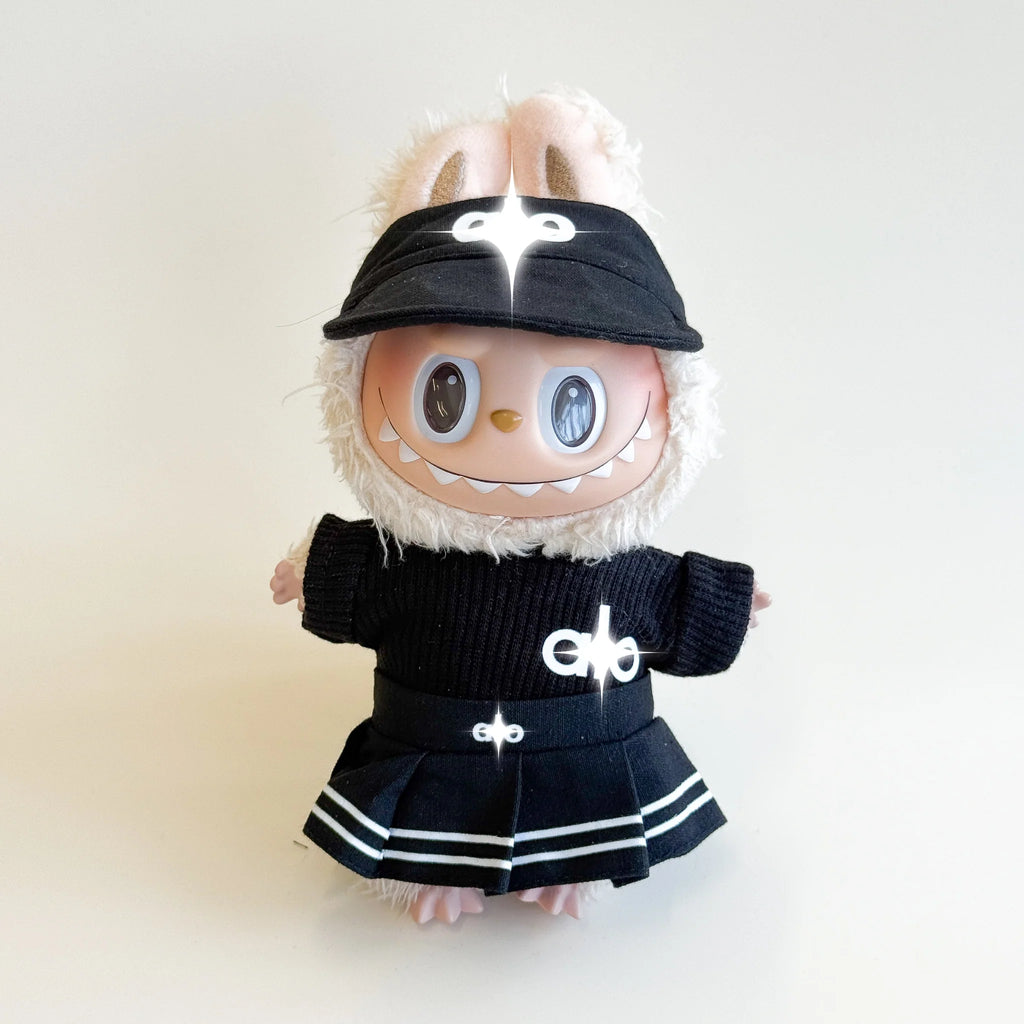 Labubu Athletic Outfit – Athleisure Monochrome Edition (4 Items)