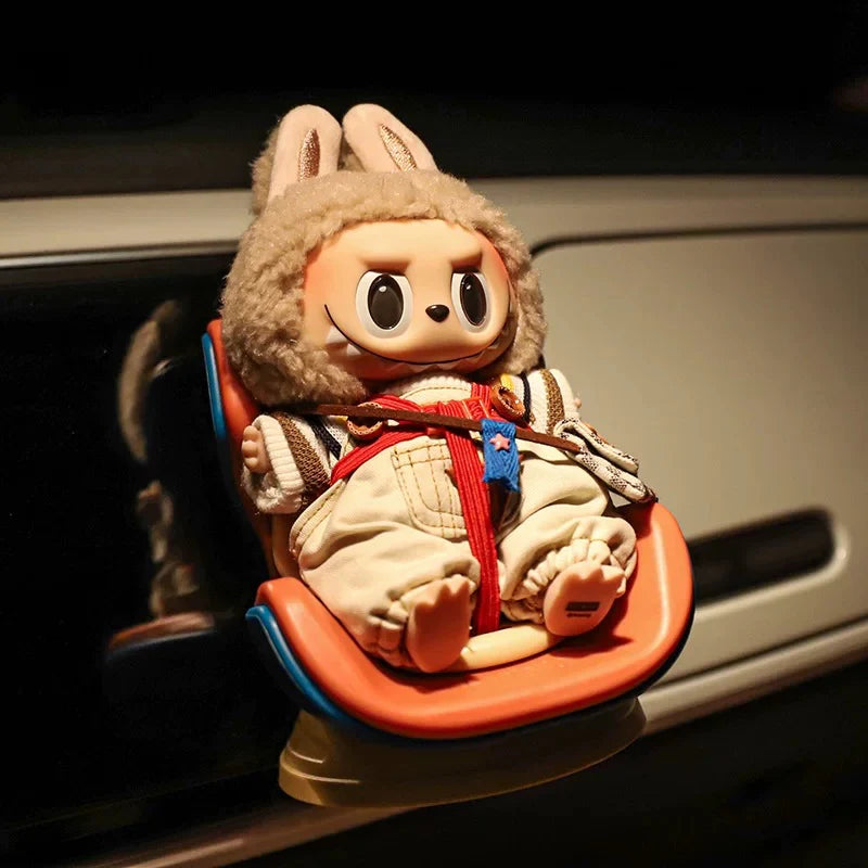 Kawaii Doll Seat Mini Seat for Labubu Ob11 Doll Cartoon Ornament