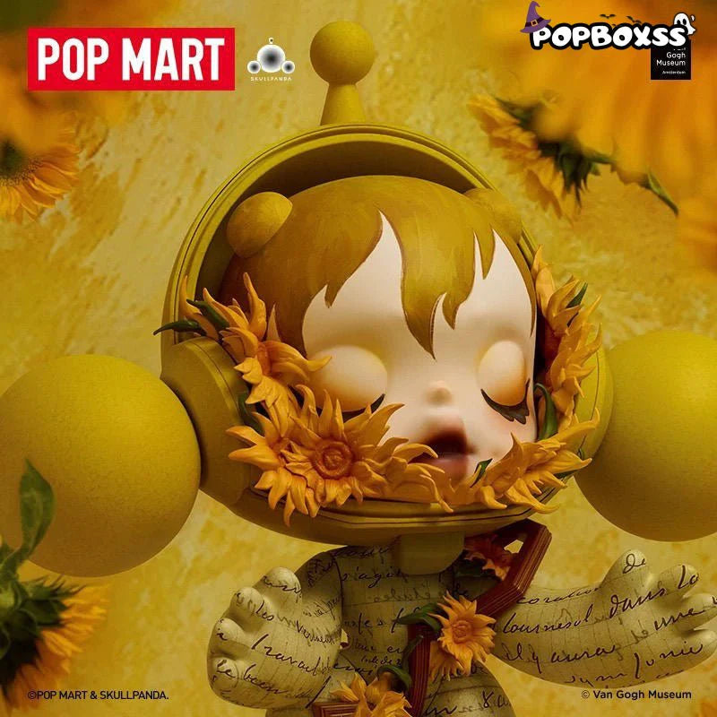 MEGA α SKULLPANDA 400% Van Gogh Museum Sunflowers
