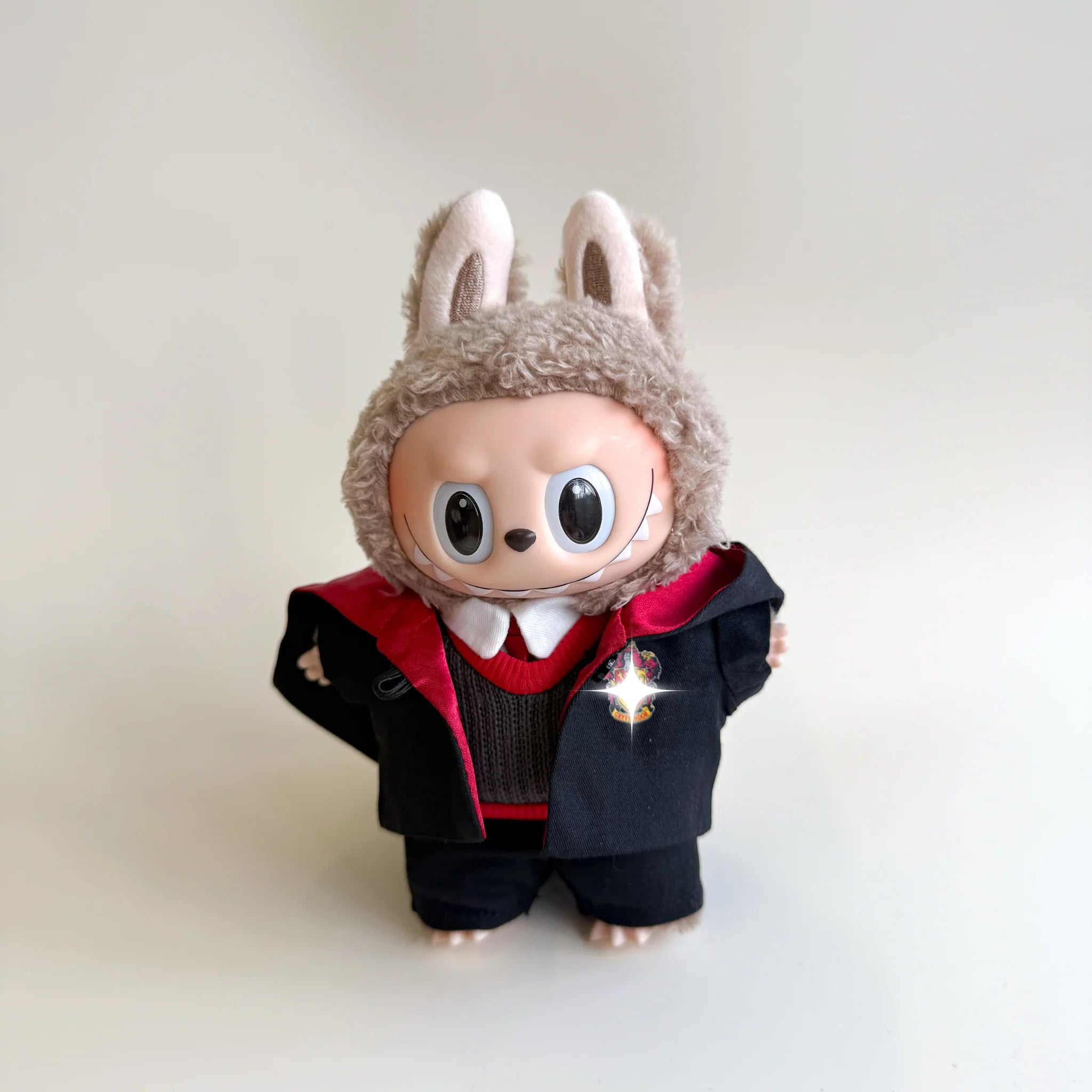 Labubu Red Wizard Outfit Set – Magical School Edition
