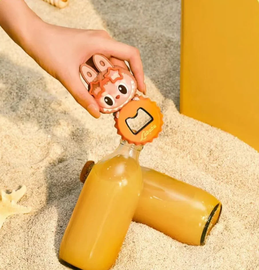 The Monsters Jump Into Summer Series Bottle Opener Fridge Magnet