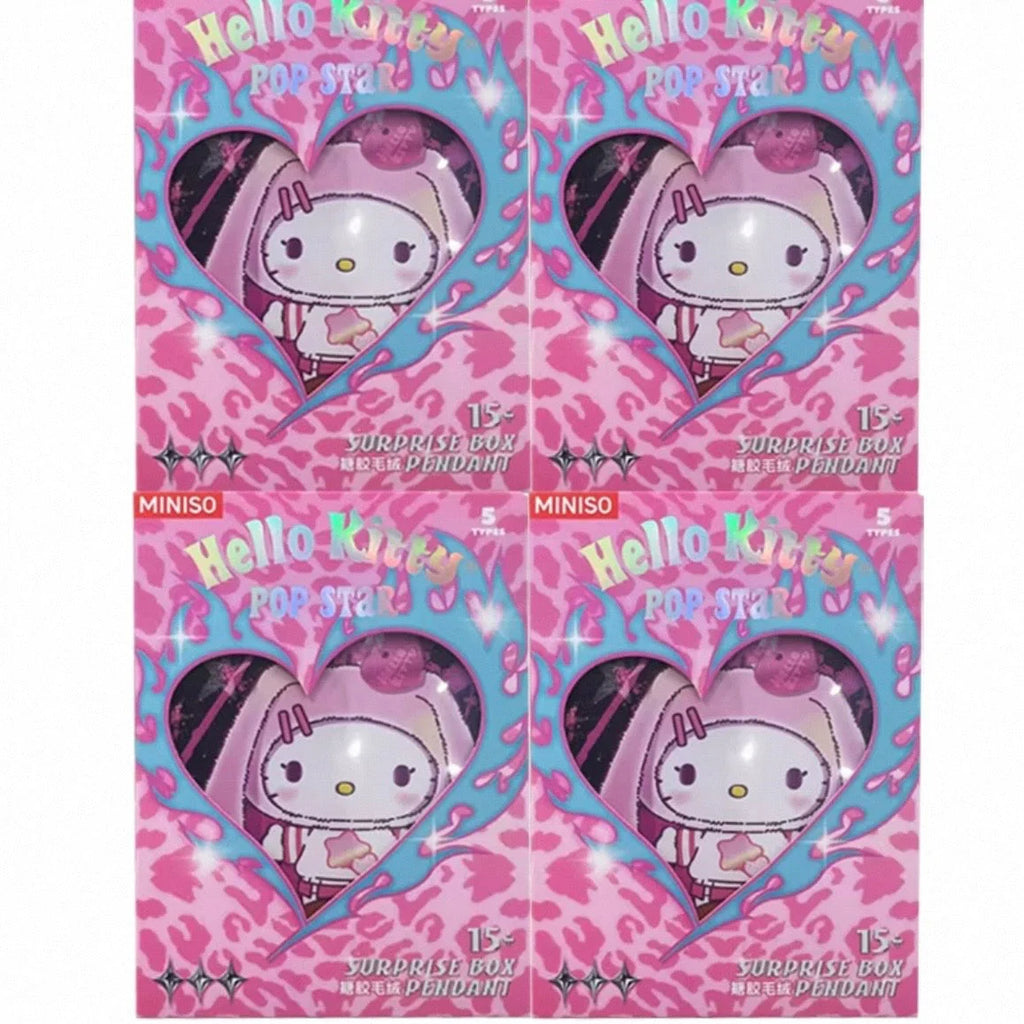 HELL0 KITTY Pop Star Series Plush Pendant, Blind Box