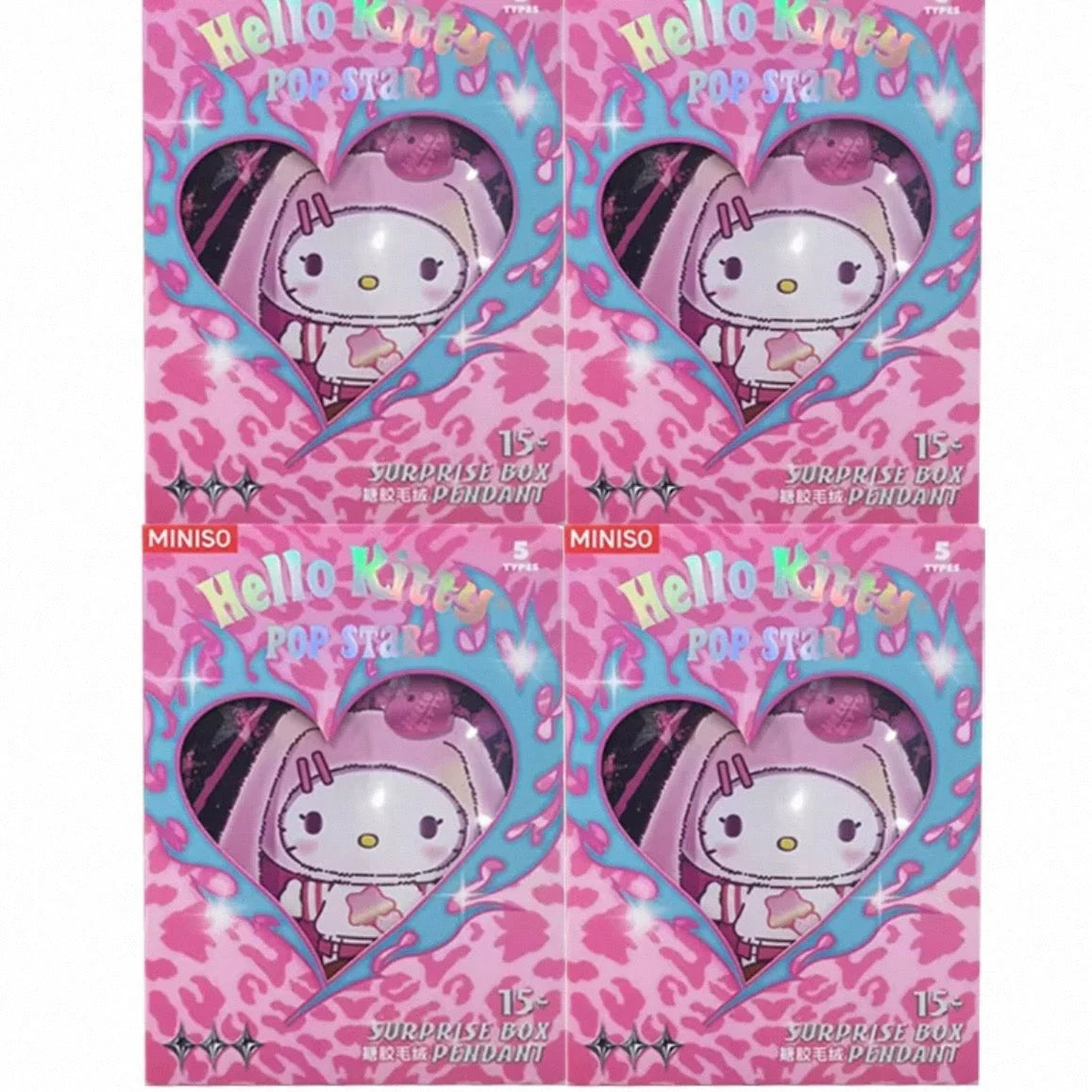 HELL0 KITTY Pop Star Series Plush Pendant. Blind Box