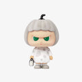 ZCWO Gray flocked pumpkin girl figure