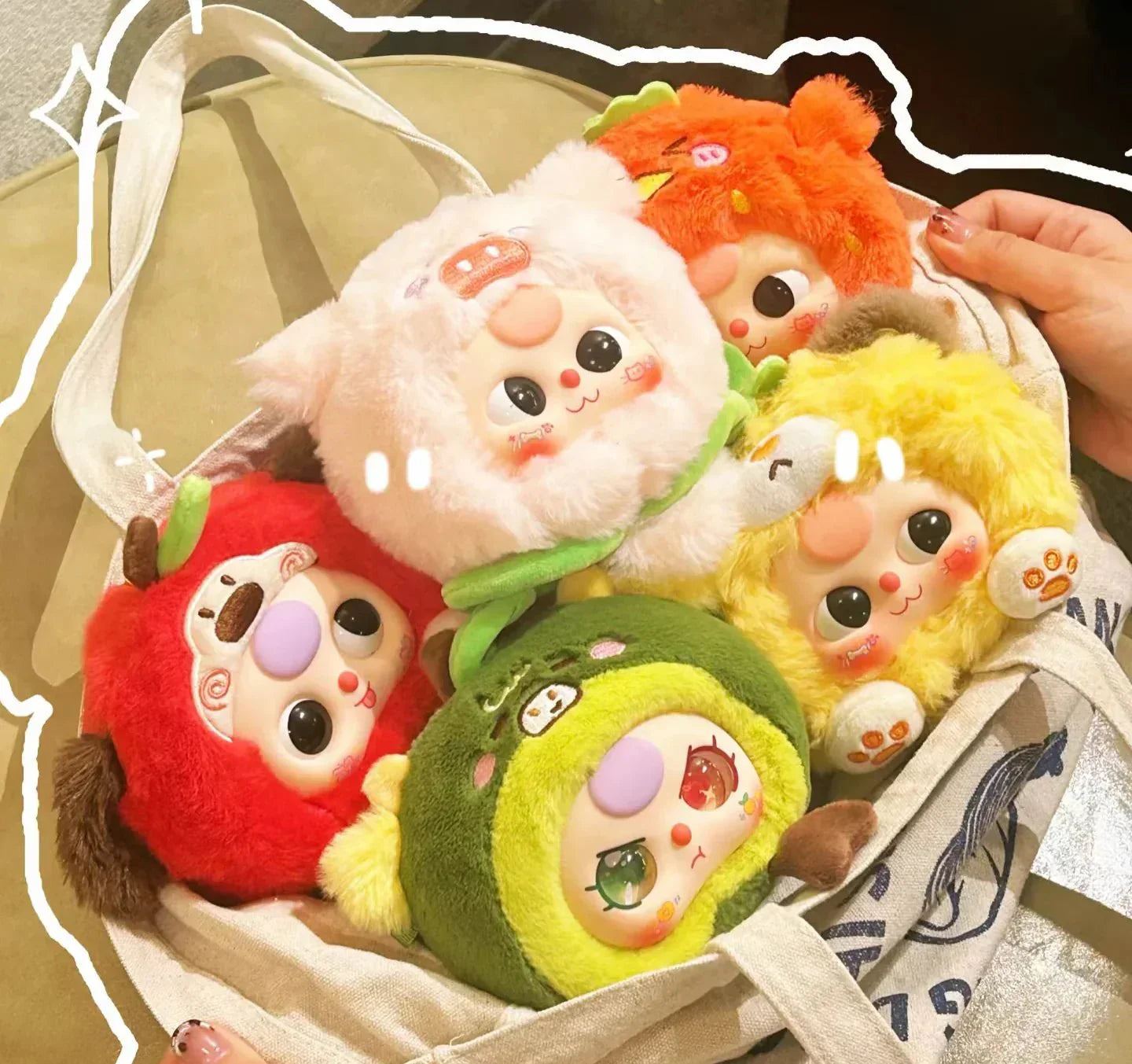 Baby Three Really Love You Series Plush Dolls. Blind Box