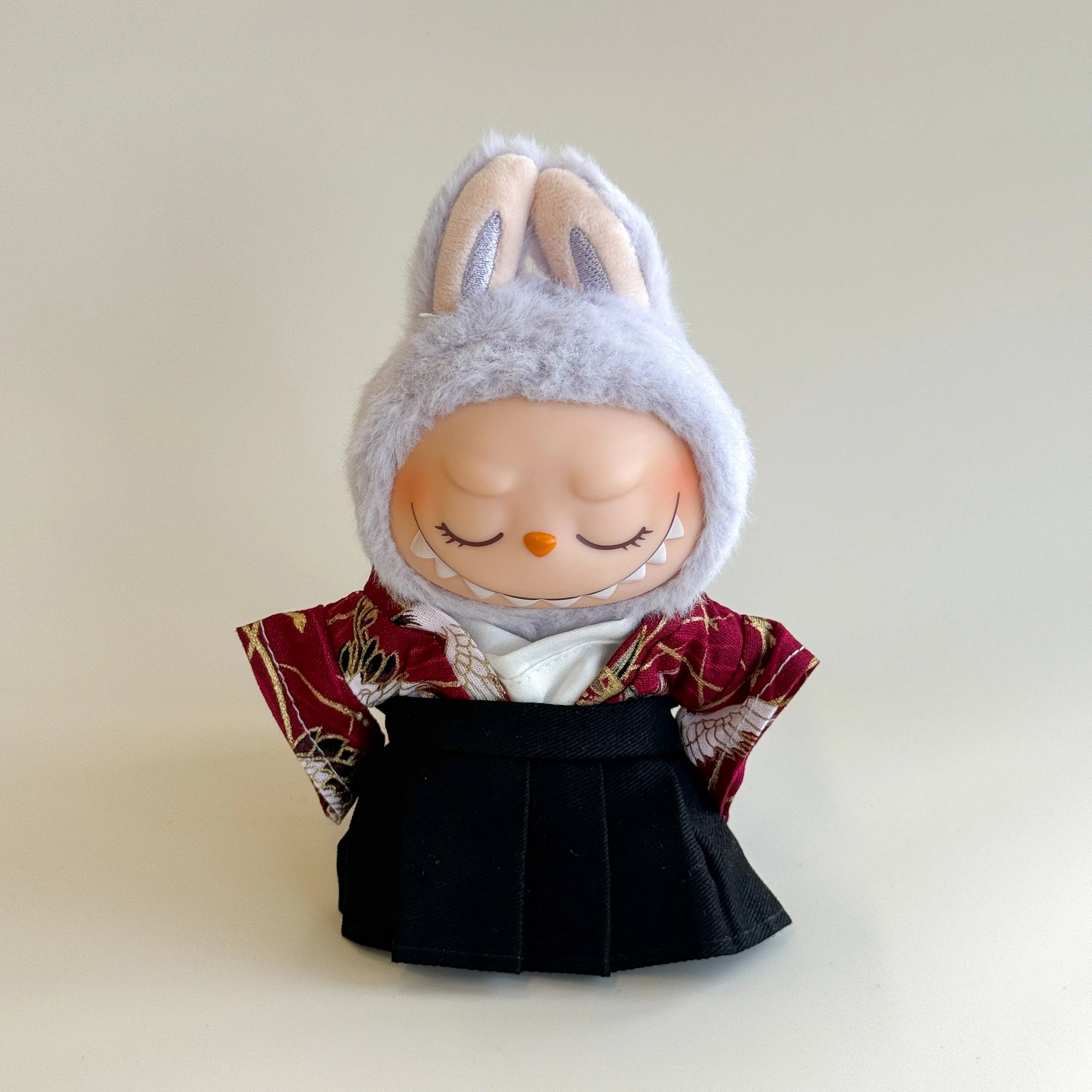 Labubu Male Kimono Set – Red Crane Pattern