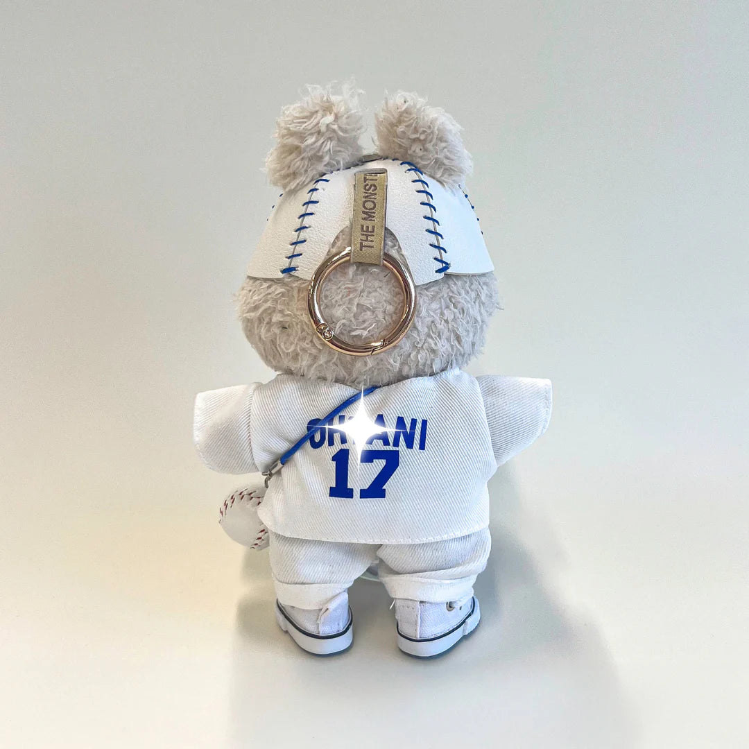 Labubu Baseball Outfit Set – White Sports Edition