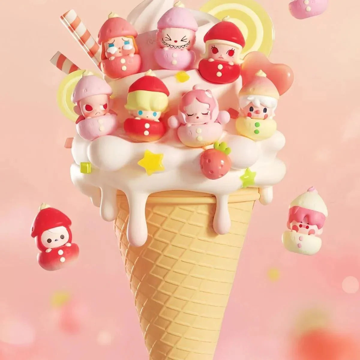 POP BEAN 2025 New Year Collection Sitting Series PVC Figures