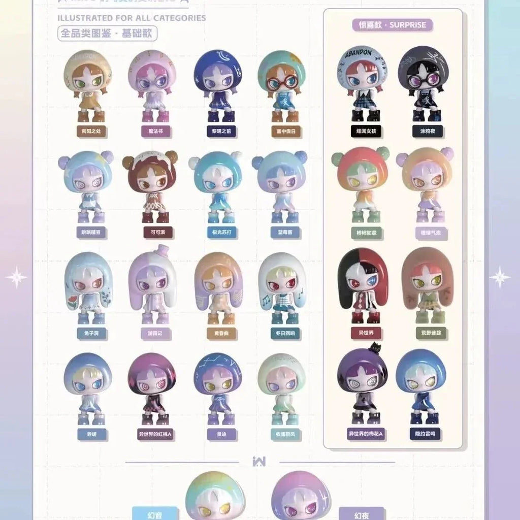 INN'S V2 Symphony of Illusion and Reality Mini Beans Series PVC Figures. Blind Bag