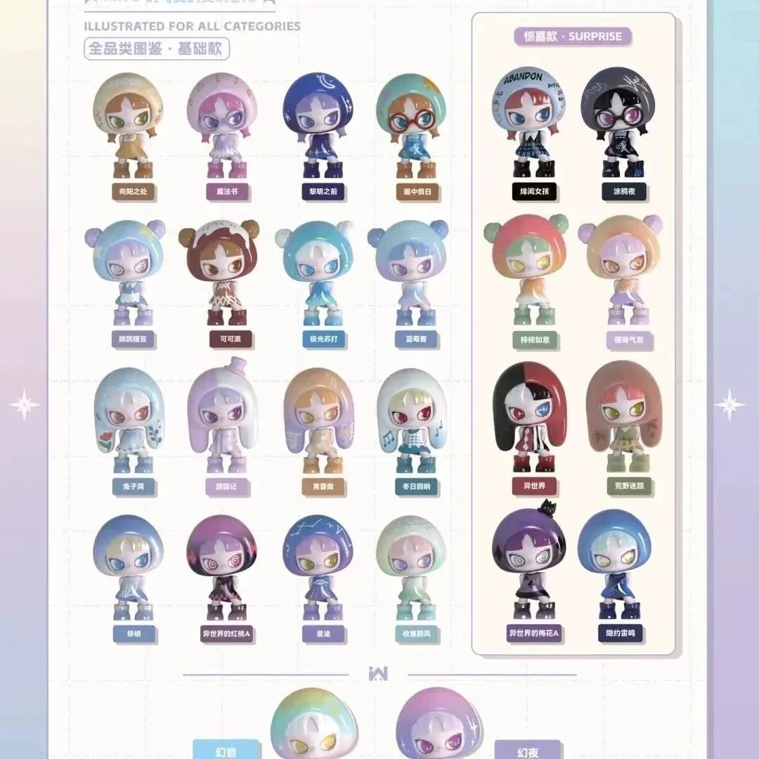 INN'S V2 Symphony of Illusion and Reality Mini Beans Series PVC Figures. Blind Bag