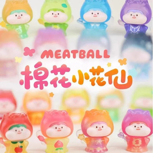 Meatball Cotton Fairy Mini Beans Series Figures. Blind Box