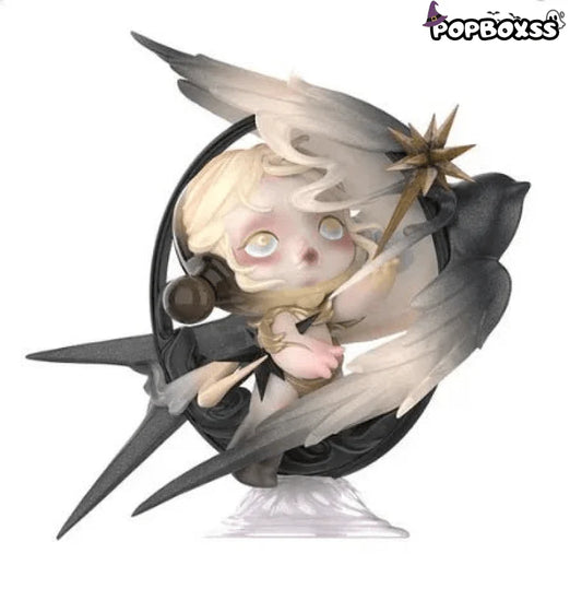 SKULLPANDA Light's Longitude and Latitude Figurine. Hanging Card