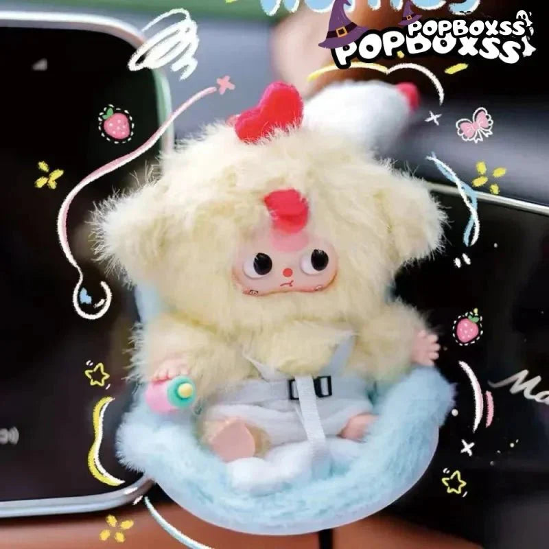 Baby Three Vehicle Mounted Baby Series Plush Dolls, Blind Box