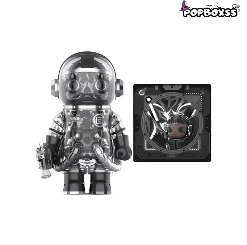 MEGA SPACE MOLLY 400% CLOT-Black Alienegra & ''IN SPACE'' 3D Painting