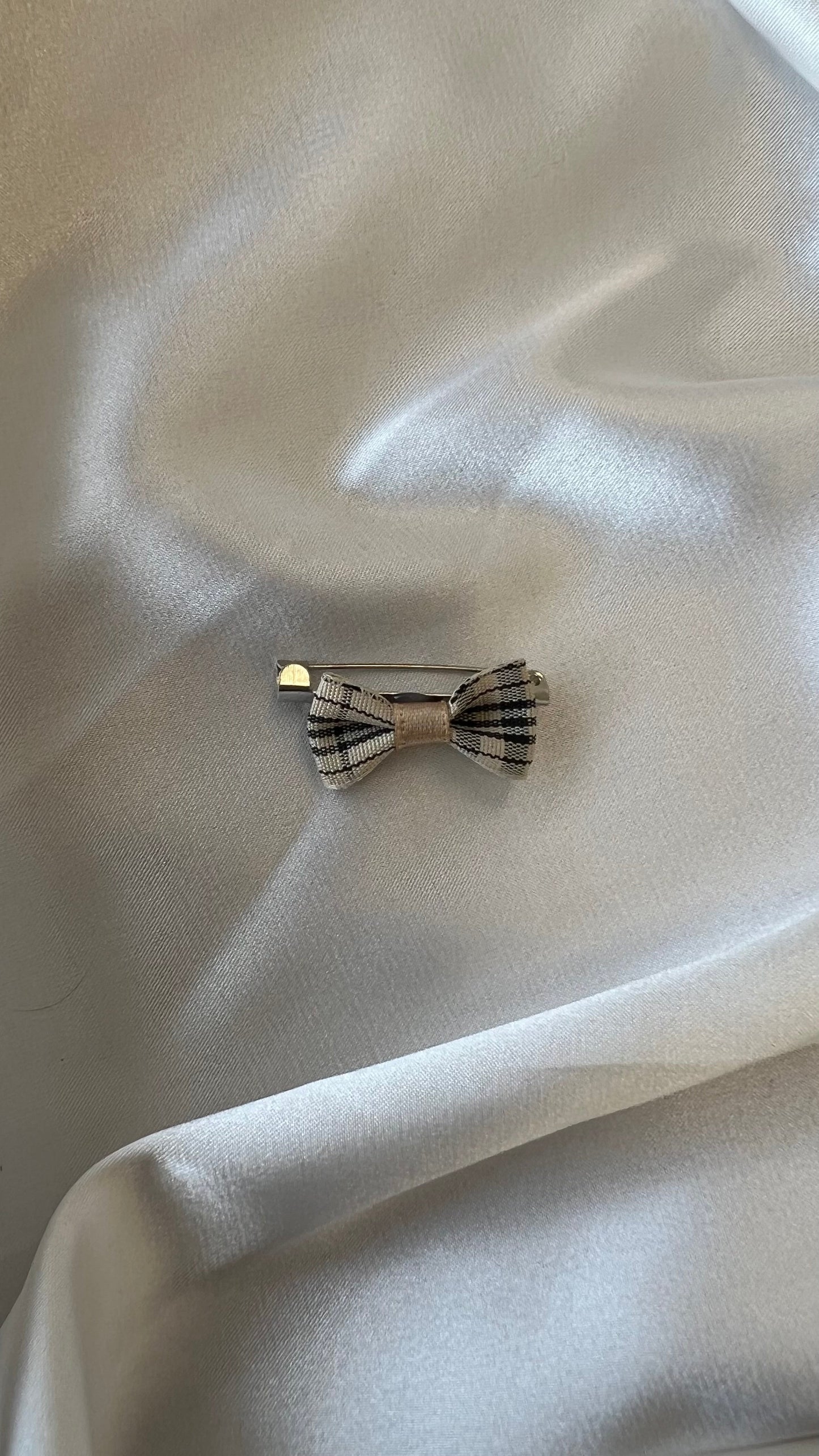 Labubu School Preppy Set - Cream Knit Cardigan & Plaid Skirt with Bow