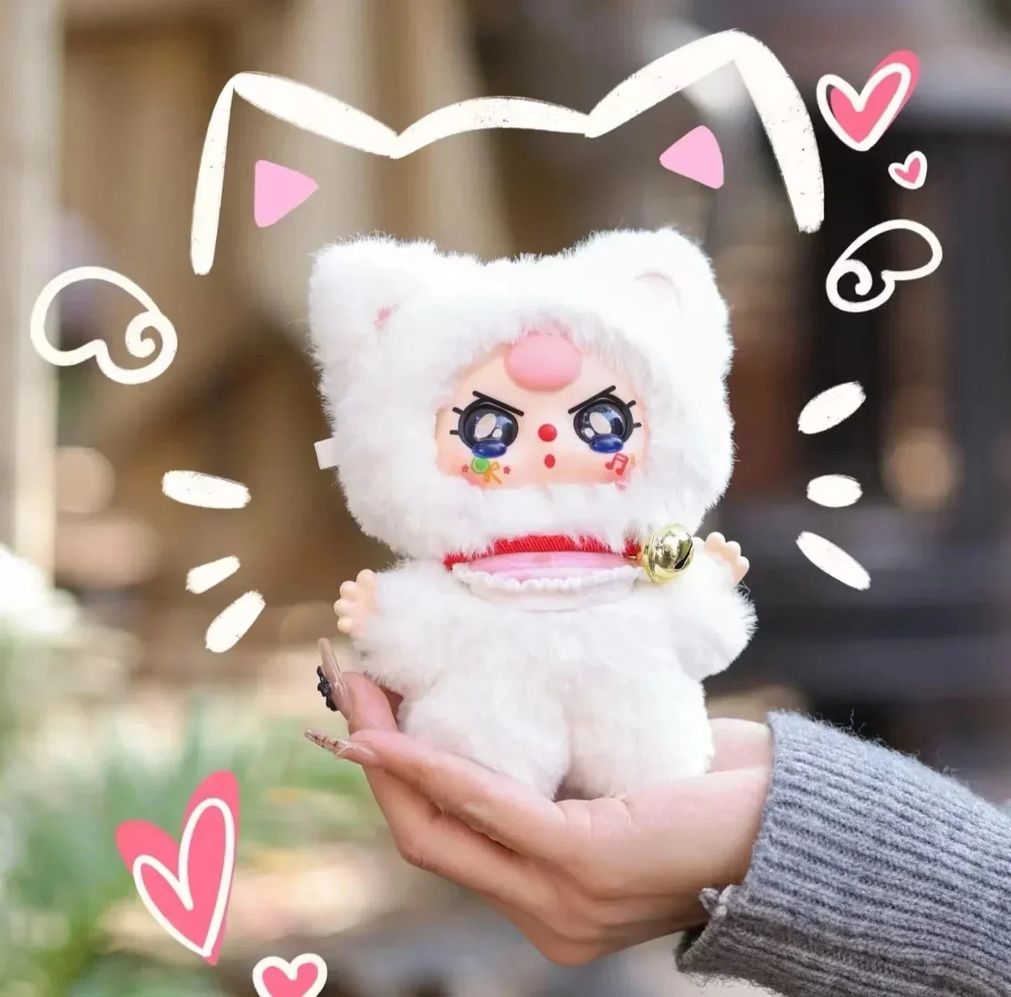 Baby Three Billionaires Cat Series Plush Dolls. Blind Box