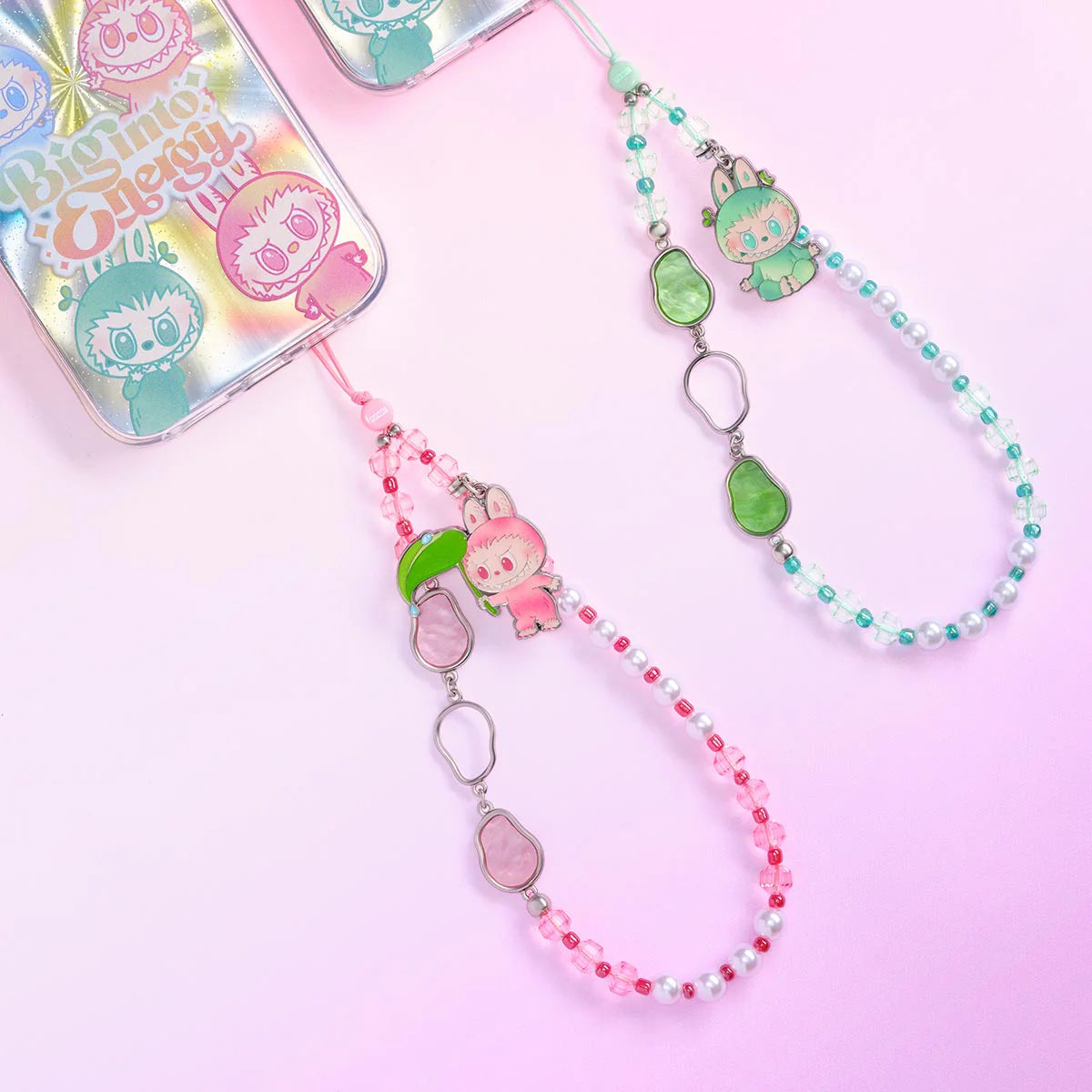 POP MART THE MONSTERS LABUBU Big into Energy Series-Phone Charm Blind Box
