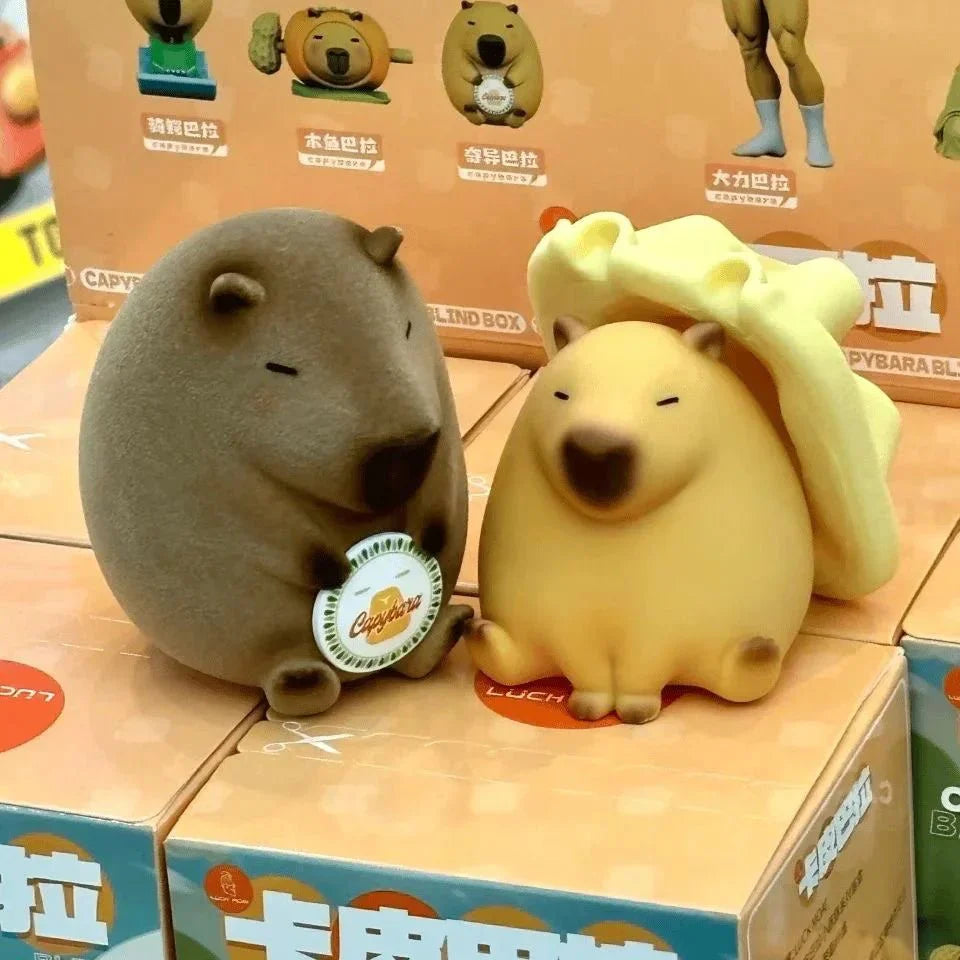 Luck Moai Capybara Series Figures. Blind Box