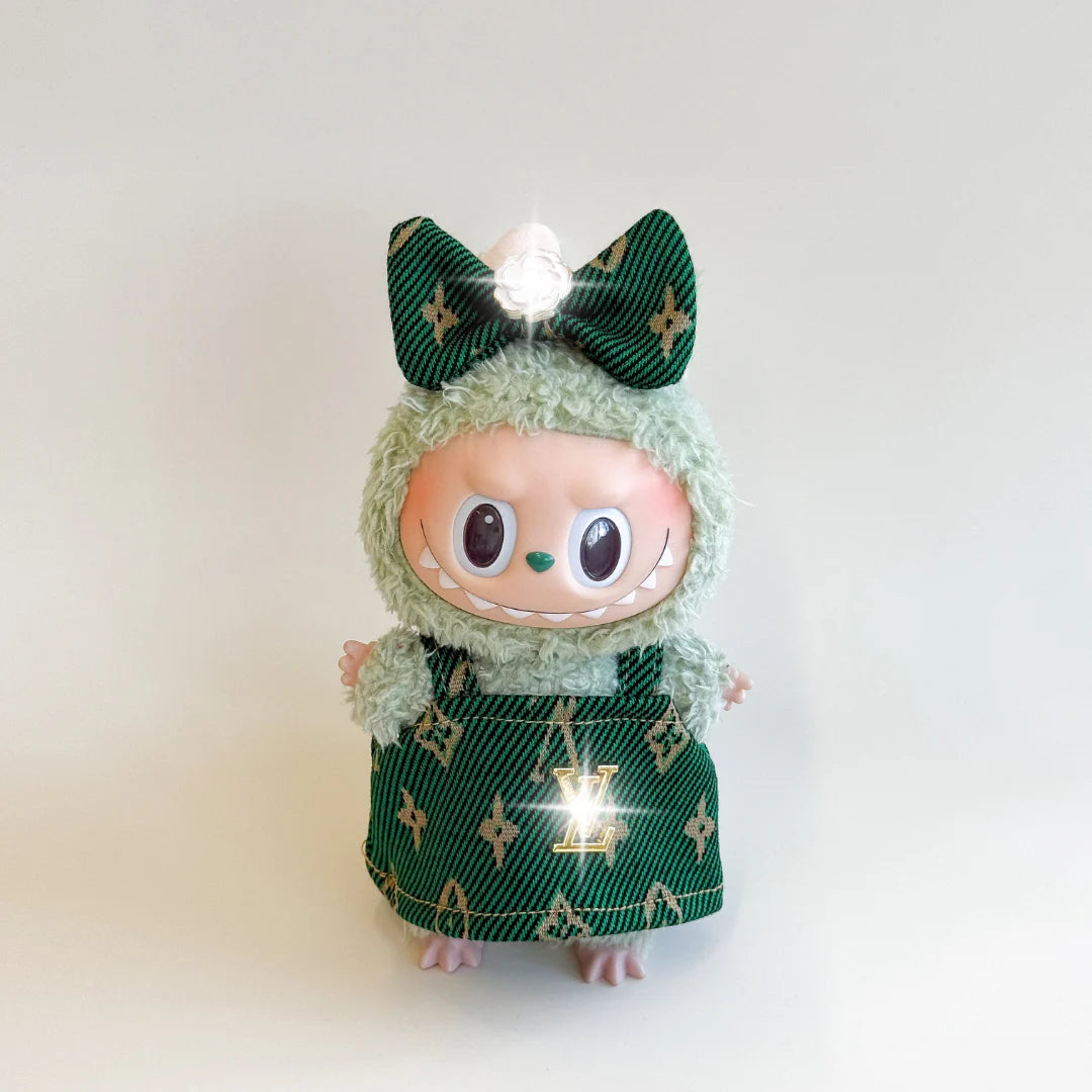 Labubu Luxury Fashion Outfit Set – Monogram Edition