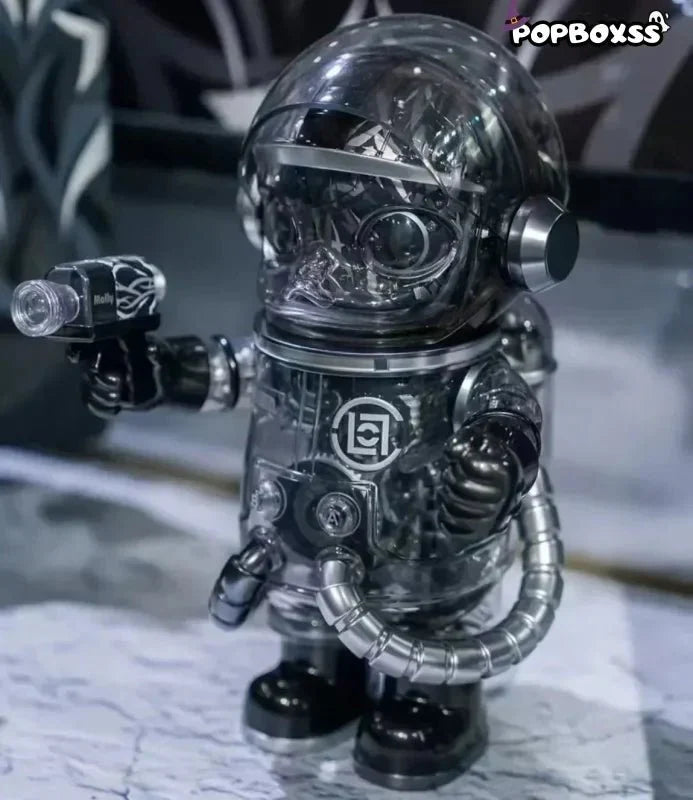 MEGA SPACE MOLLY 400% CLOT-Black Alienegra & ''IN SPACE'' 3D Painting