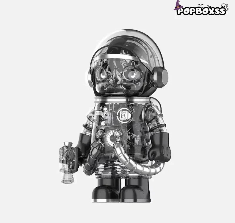 MEGA SPACE MOLLY 400% CLOT-Black Alienegra & ''IN SPACE'' 3D Painting