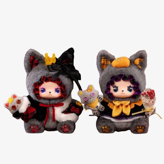 Pleasant Goat and Big Big Wolf x Lucky Emma Limited Edition Grey and Red Collaboration Plush Doll