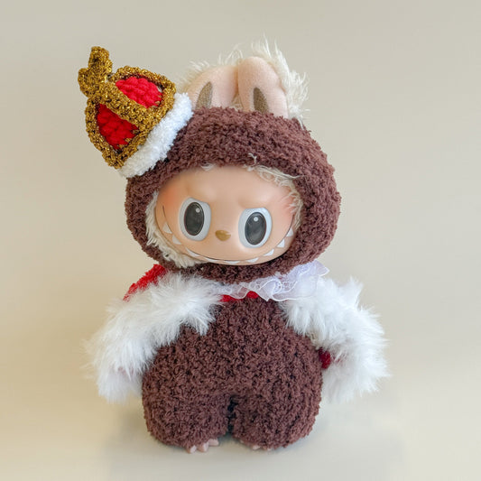 Labubu Royal King Outfit Set – Crown & Cape