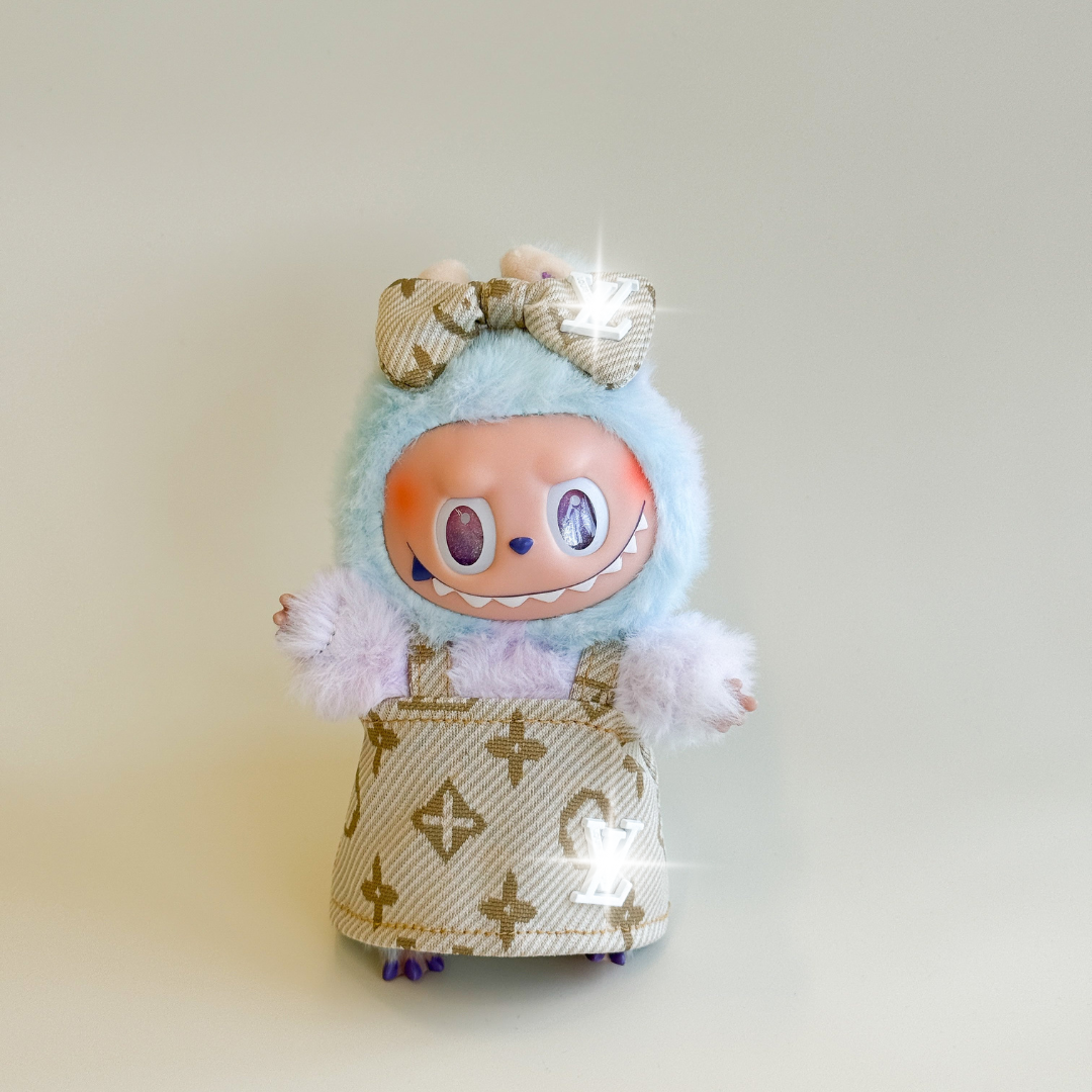 Labubu Luxury Fashion Outfit Set – Monogram Edition