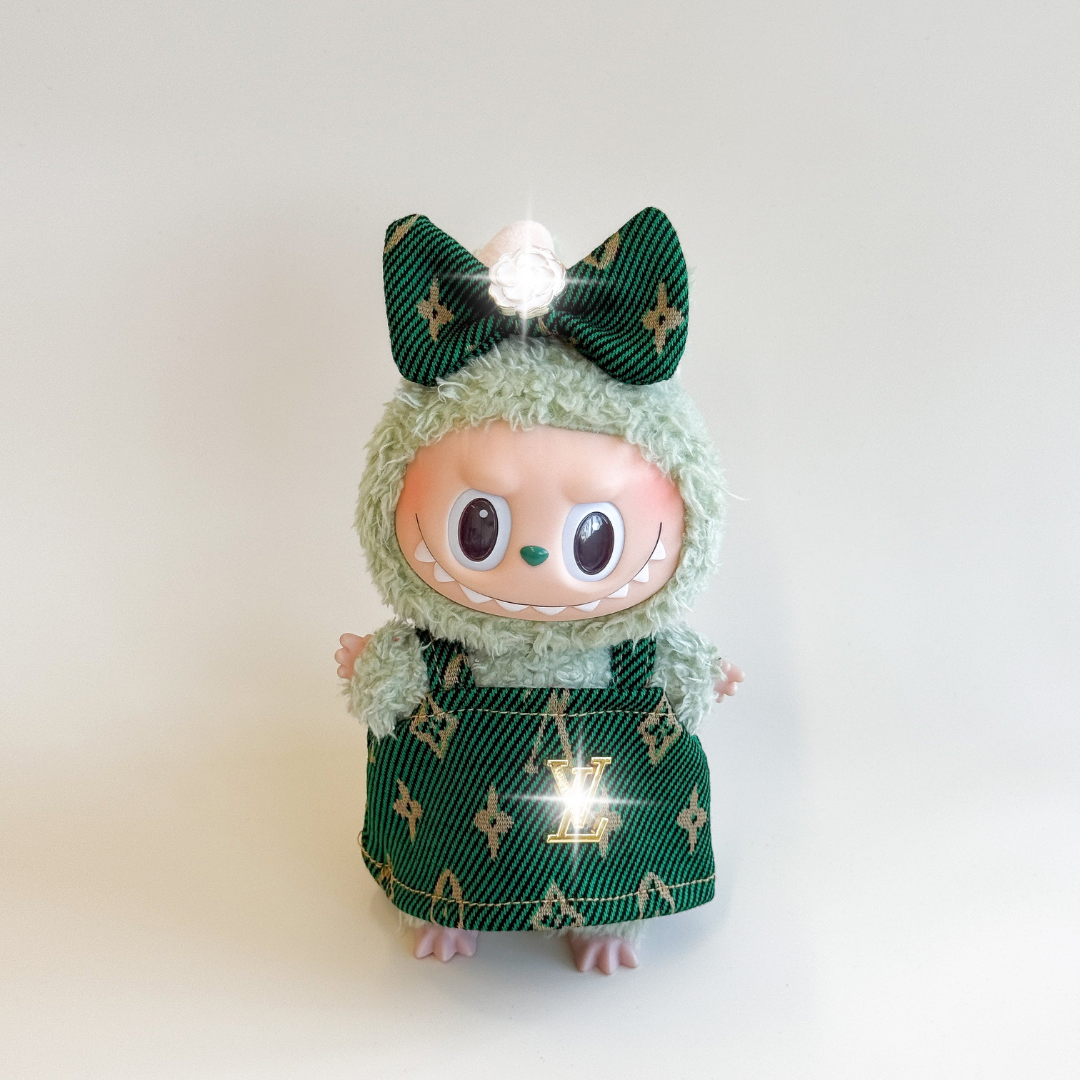 Labubu Luxury Fashion Outfit Set – Monogram Edition