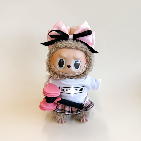 Labubu BP Inspired Idol Outfit – White Edition (4 Items)