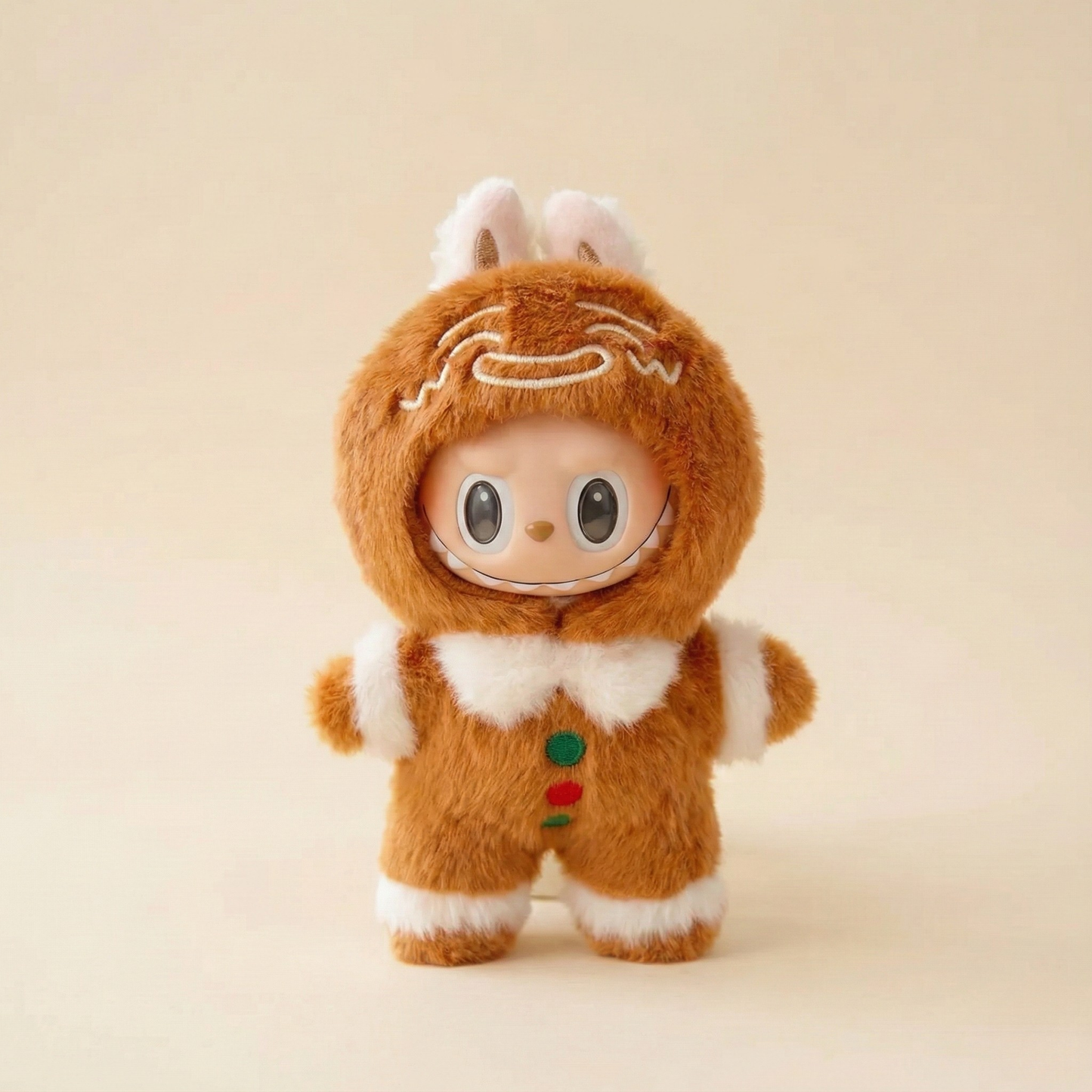 Labubu Gingerbread Fuzzy Outfit