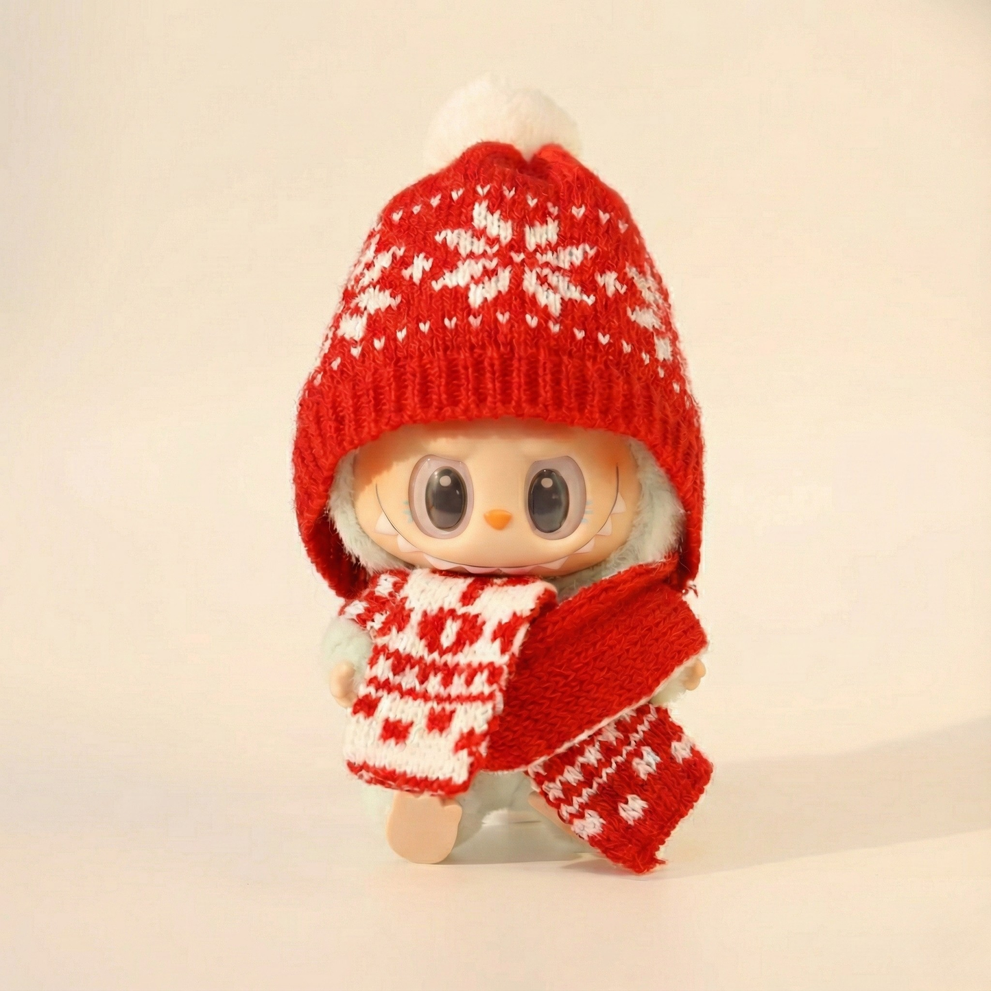 Labubu Holiday Snowflake Knit Outfit