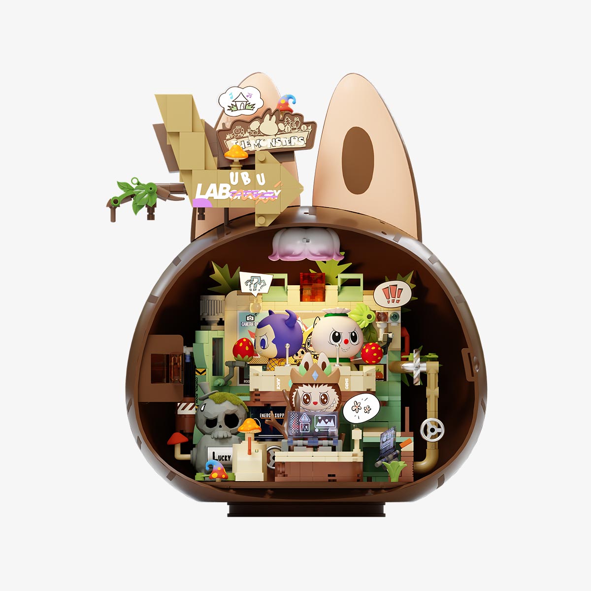 THE MONSTERS  labubu Forest Secret Base Series Blocks