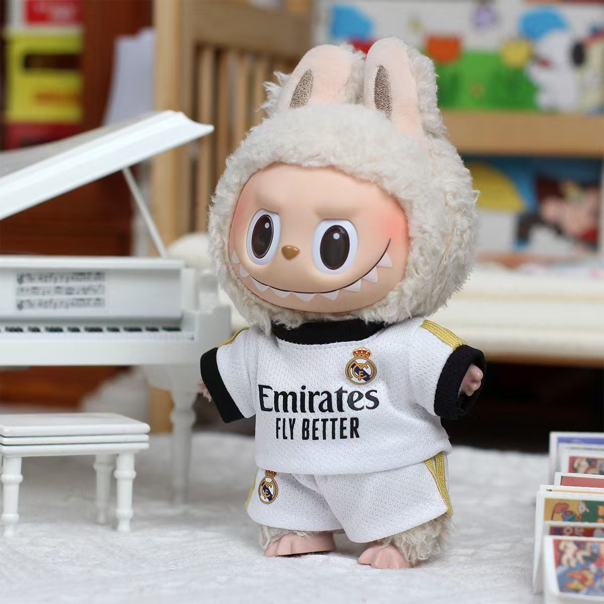 First, second and third generation labubu baby clothes football jersey(No Dolls)labubu clothes