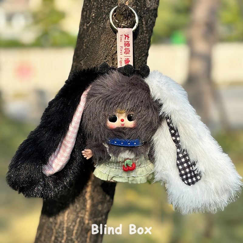 baby three miniature bunny Vinyl plush pendant blind box
