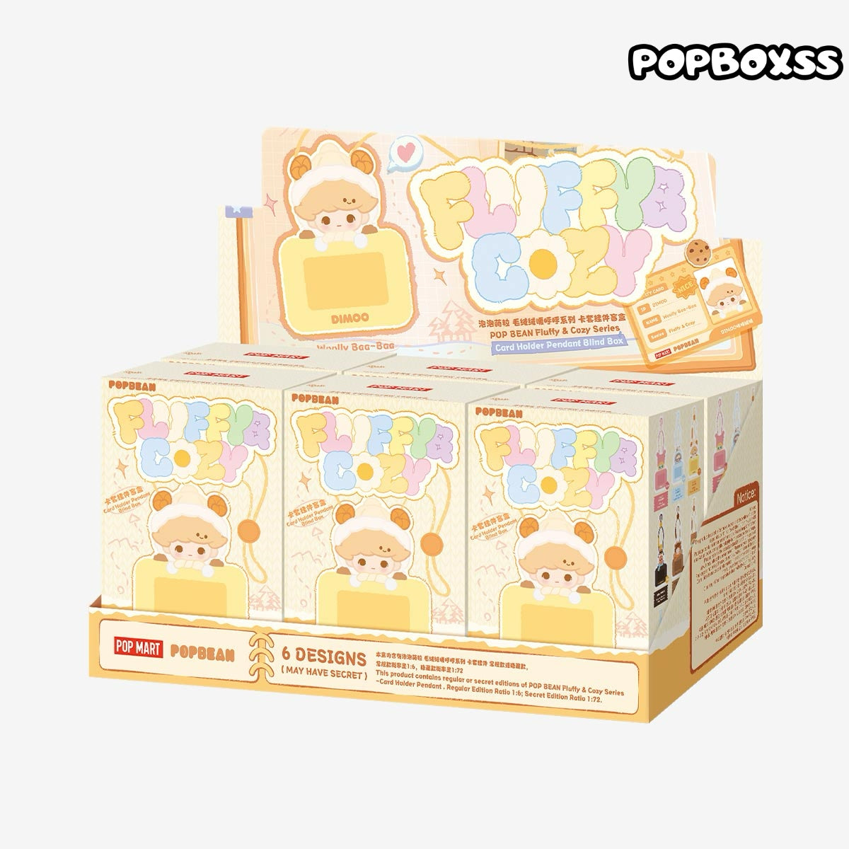 POP BEAN Fluffy & Cozy Series-Card Holder Pendant Blind Box(PRE-ORDER)