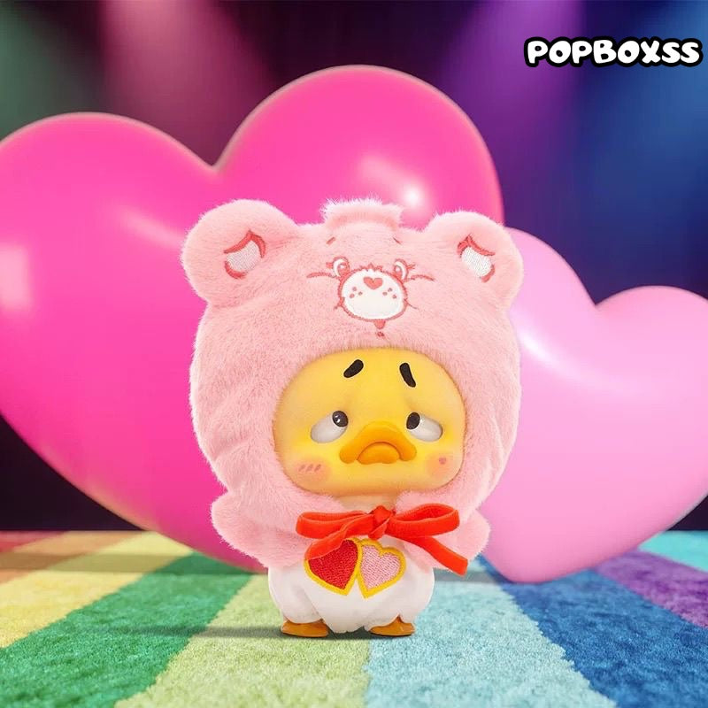 Care Bears x Upset Duck Neon Sweetheart Duck Series Plush Keychain Blind Box