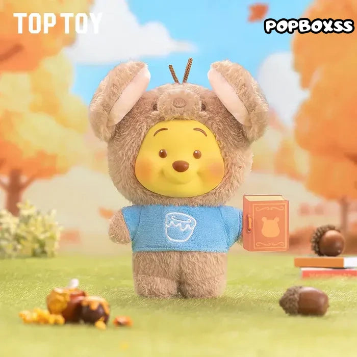 TOP TOY Winnie the Pooh Animal Storybook Series Plush Keychain Blind Box