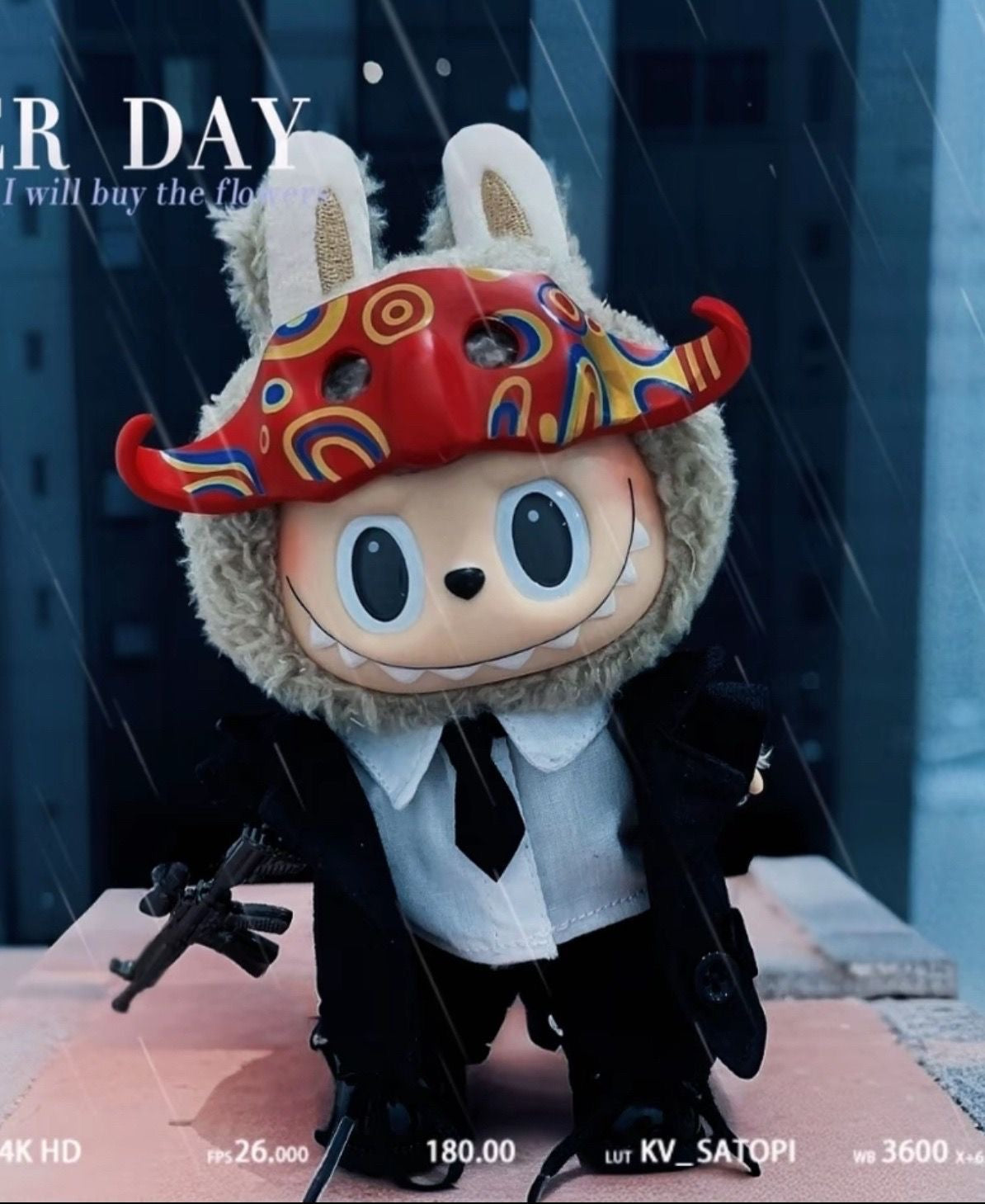 First. second and third generation labubu doll clothes black suit accessories mafia azu suit(No Dolls)