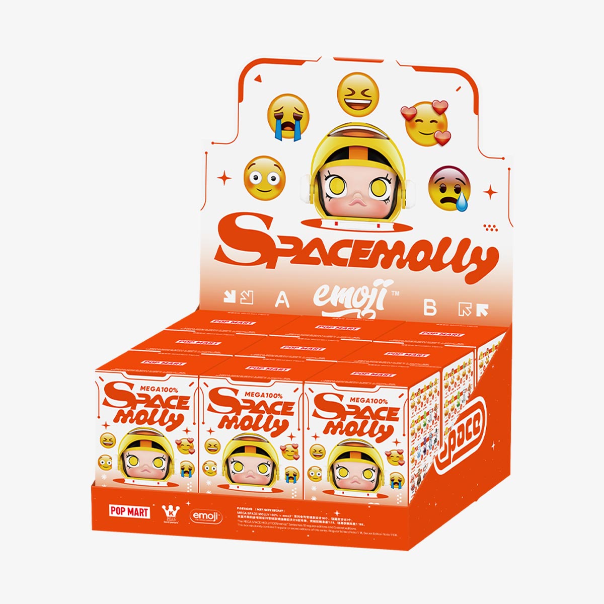MEGA SPACE MOLLY 100% × emoji？ Series Figures. Blind Box