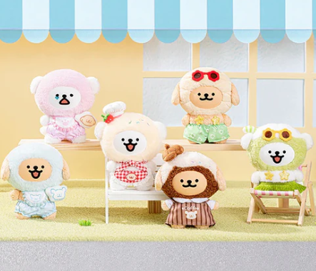 Maltese Colorful Daily Life Series Plush Pendant Dolls, Blind Box