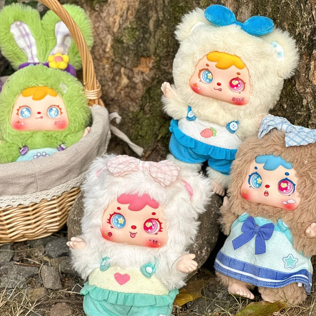 【 US 3-5 Arrival】Samuel- Little Bear And Little Rabbit's Happy Picnic Series Plush Dolls, Blind Box