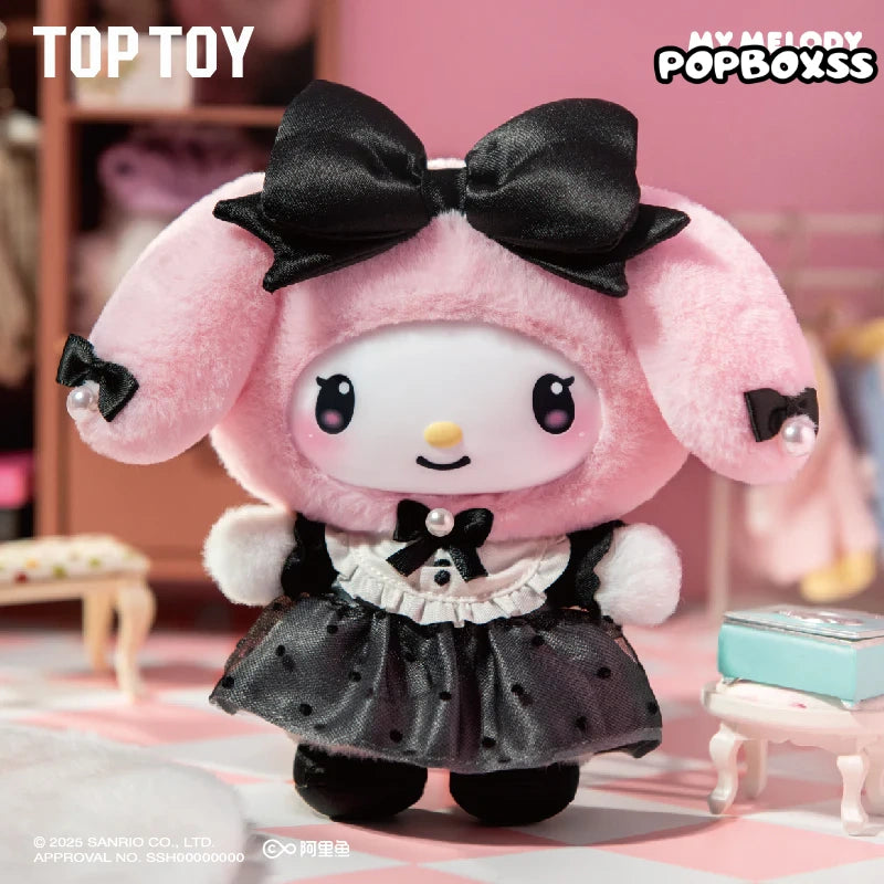 TOP TOY SANRI0 Characters Sisters' Outfit Series Plush Pendant Dolls. Blind Box