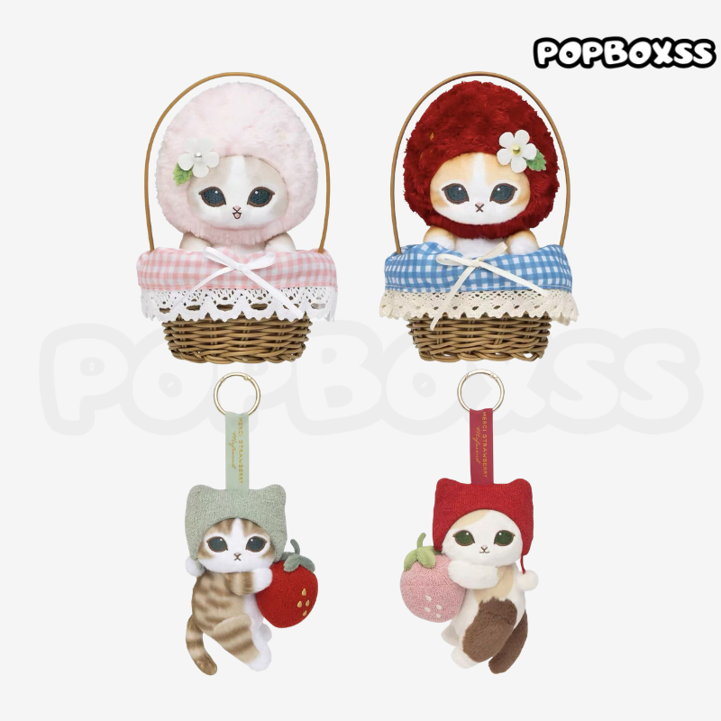 Mofusand MERCI STRAWBERRY Series Plush Pendant