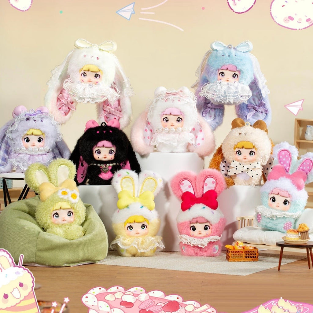 【US 3-5 Arrival】Nommi Sweetheart Bunny Blind Box Mibao Series 2 Plush Toy Keychain