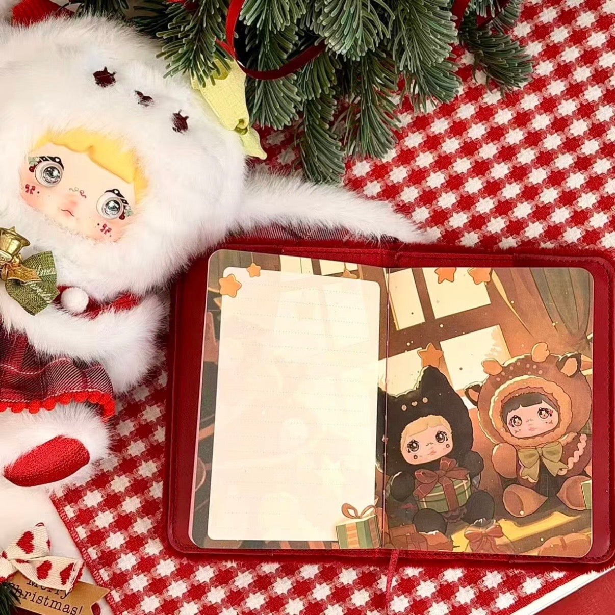Nommi Merry Chrismas Plush notebook