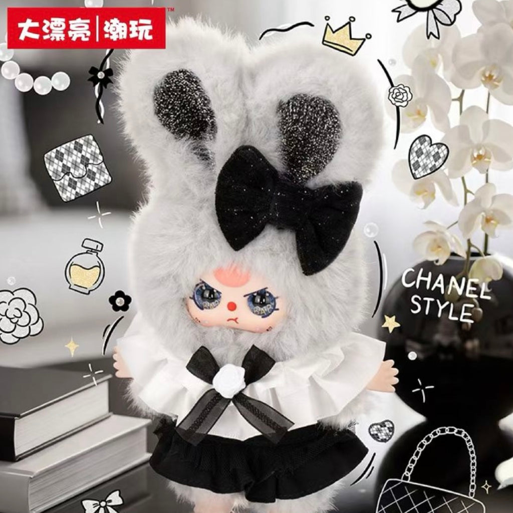 Baby three Absolute Black and White Vinyl plush toy blind box
