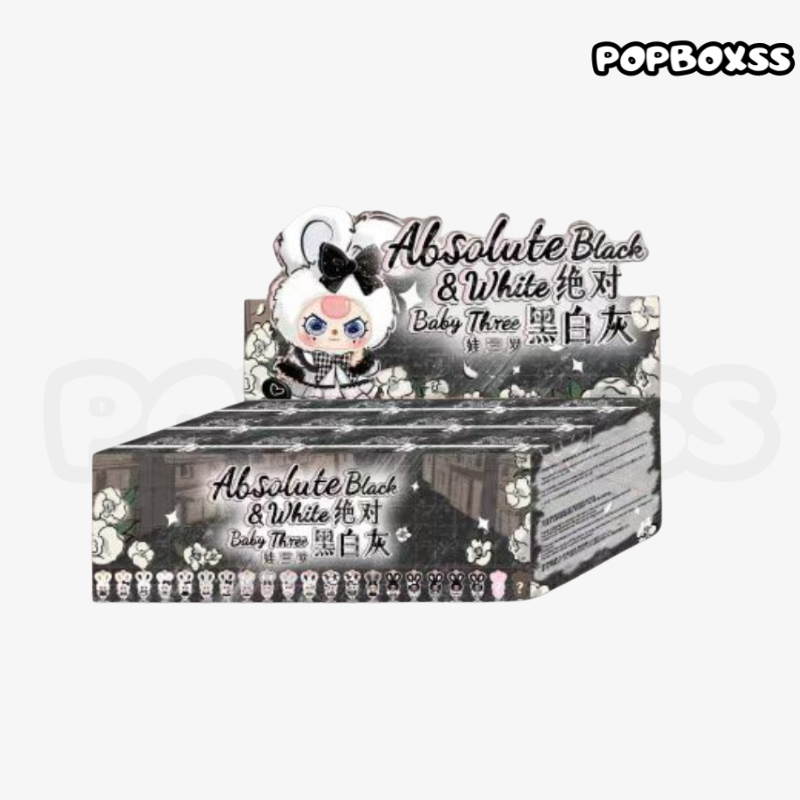 Baby three Absolute Black and White Vinyl plush toy blind box
