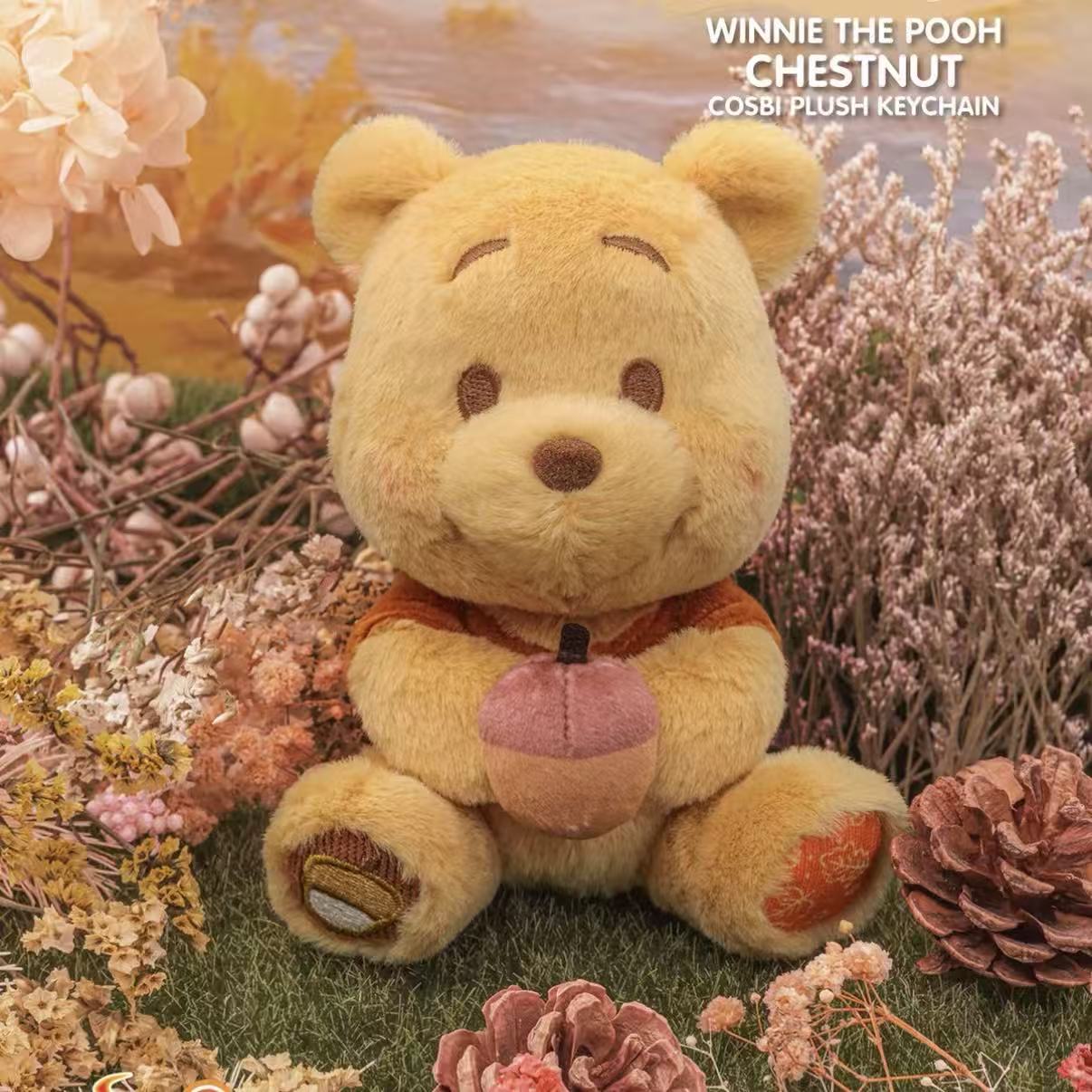 DSN Winnie the Pooh Bloom To Snow Series Cosbi Plush Keychain Collection Blind Box
