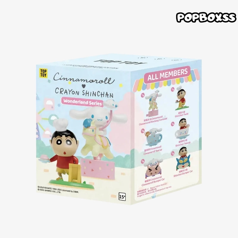 CINNAMOROLL X CRAYON SHINCHAN Wonderland Series Figures Blind Box